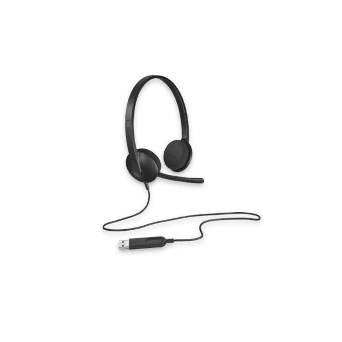 Kõrvaklapid Mikrofoniga Logitech H340 Must